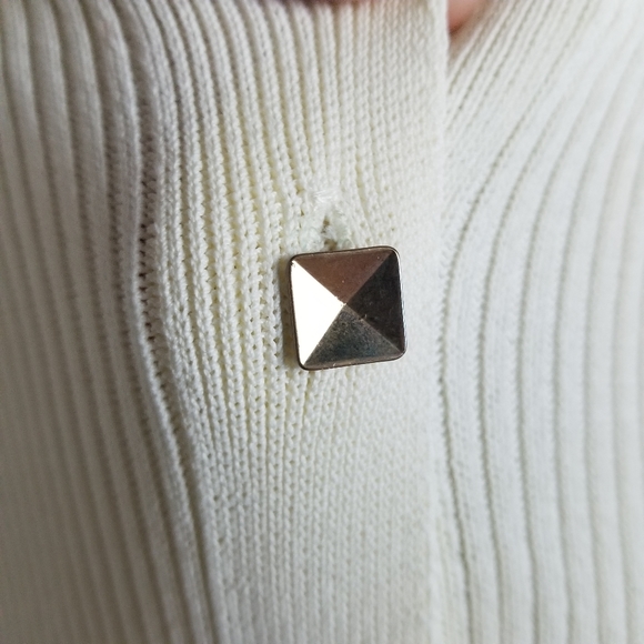 Gauge81 Rubi Luxury Minimalist Ribbed Knit Sweater Ivory Maxi Dress Size Medium - Picture 15 of 16